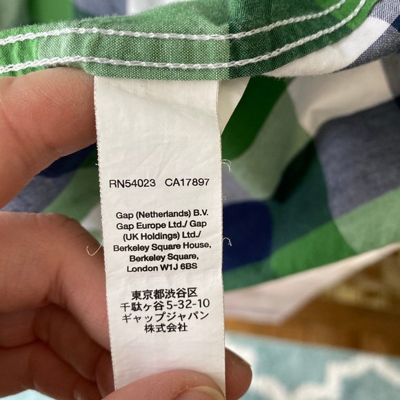 Gap Men's Classic Fit Poplin button down plaid S - Picture 4 of 5